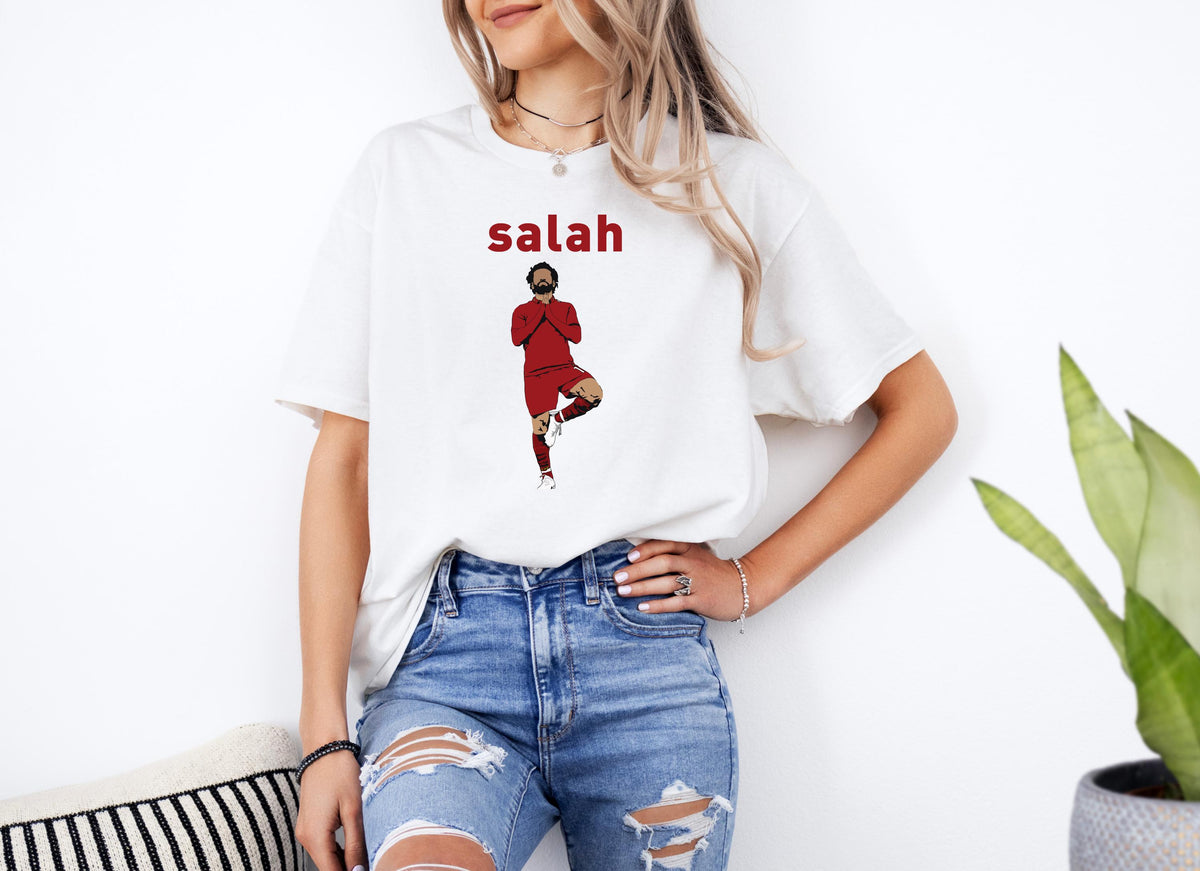 Salah T Shirt The Egyptian Super Star Soccer Player Soccer Theme Shirt The Reds Sweatshirt Soccer Top Lover Casual Athletic Sportswear Sweatshirt – Premium Graphic · Trending Graphic Apparel