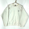 Vintage Nike Sweatshirt Crewneck Large White Made In Usa Distressed Swoosh 90s Sweatshirt – Easygoing Wear · Top Pick For Any Outfit