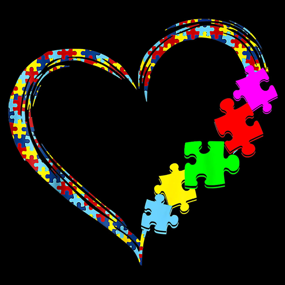 Autism Awareness Love Heart Puzzle Piece PNGGift for Men WomenAutism Heart GiftPuzzle Piece PNGAutism AwarenessLove Heart ArtAutism Graphic Tee – Cozy Vibes · Great Gift For Fans