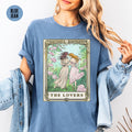 Subtle Lesbian Pride Shirt The Lovers Tarot Card Tshirt Sapphic Pride Merch WLW Femme Tshirt Queer Fashion Bisexual Gay Love Clothes Graphic Tee – Cozy Vibes · Trending Graphic Apparel