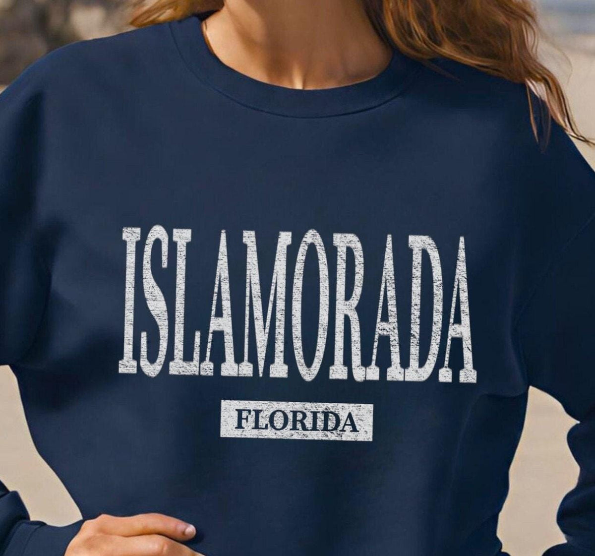 Islamorada Florida Sweatshirt Womens Florida Keys Crewneck Pullover Shirt Gift Oversized Beach Cover Up Sweatshirt – Aesthetic Look · Perfect For Daily Wear