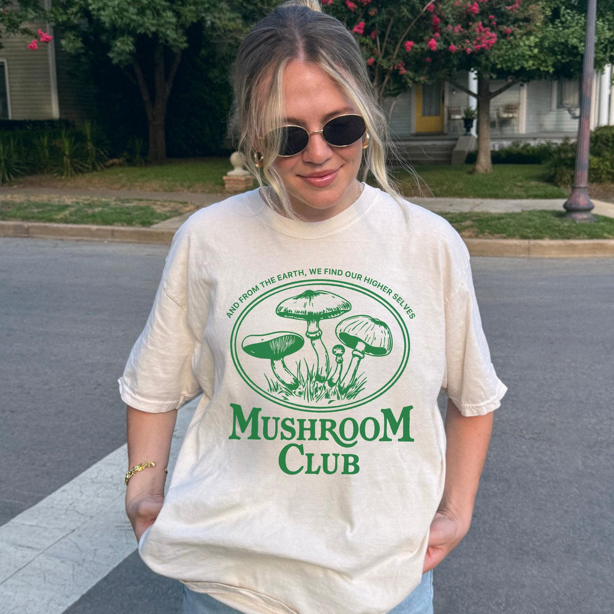Mushrooms Club Mushroom Shirt Unisex Trendy Aesthetic Comfort Colors Shirt Oversized Graphic Tee Graphic Tee – Feel-Good Design · Must-Have Style