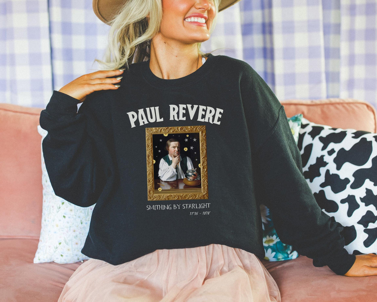 Paul Revere American History Sweatshirt for History Buff or Social Studies Teacher Funny 18th Century Art History Shirt Early US History Sweatshirt – Cozy Vibes · Great Gift For Fans