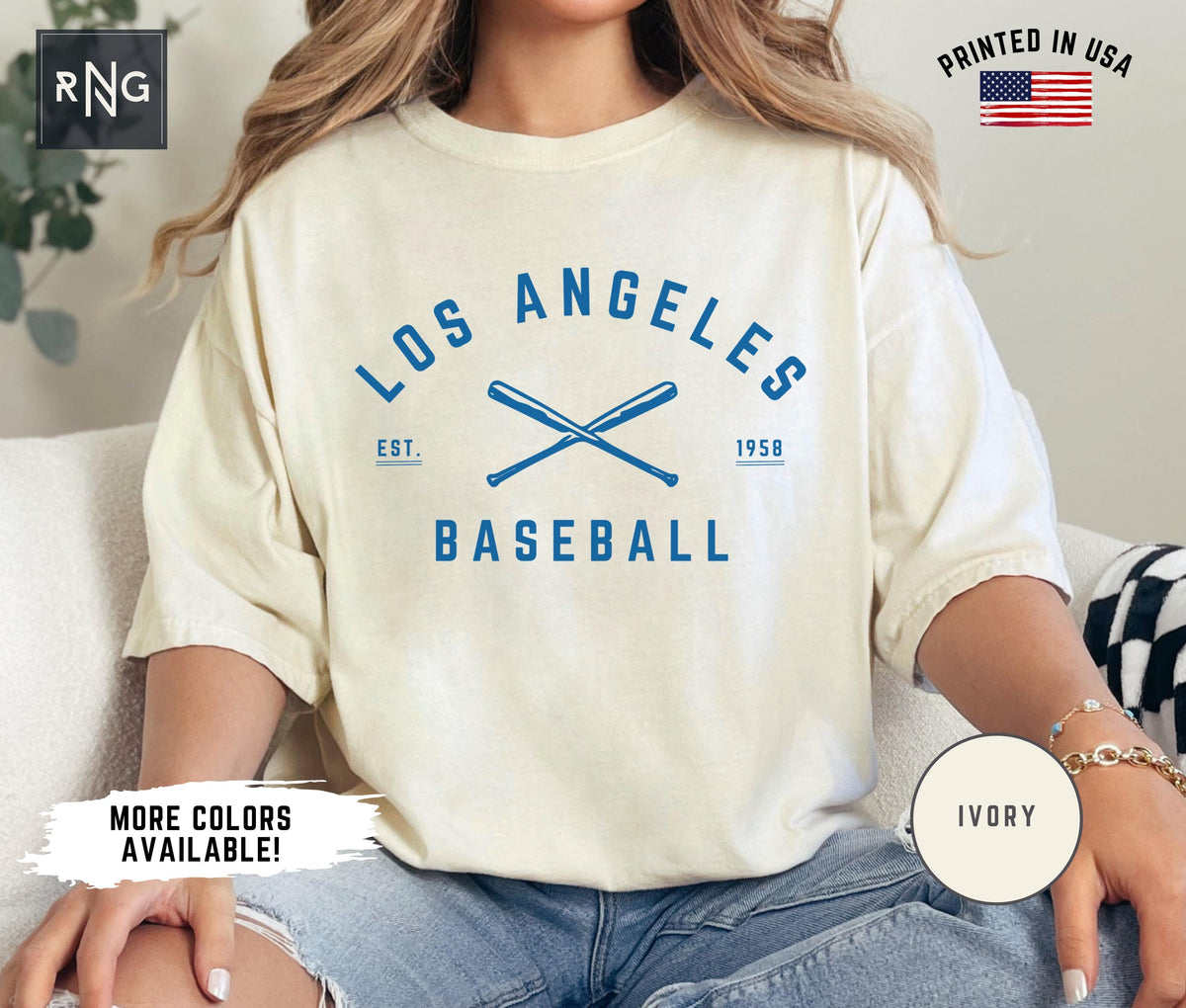 Los Angeles Baseball Shirt Dodger Baseball Gameday Shirt Retro Los Angeles Sports Apparel Dodgers Baseball Fan Gift LA Baseball Fan Gift Graphic Tee – Bold Style · Perfect For Daily Wear