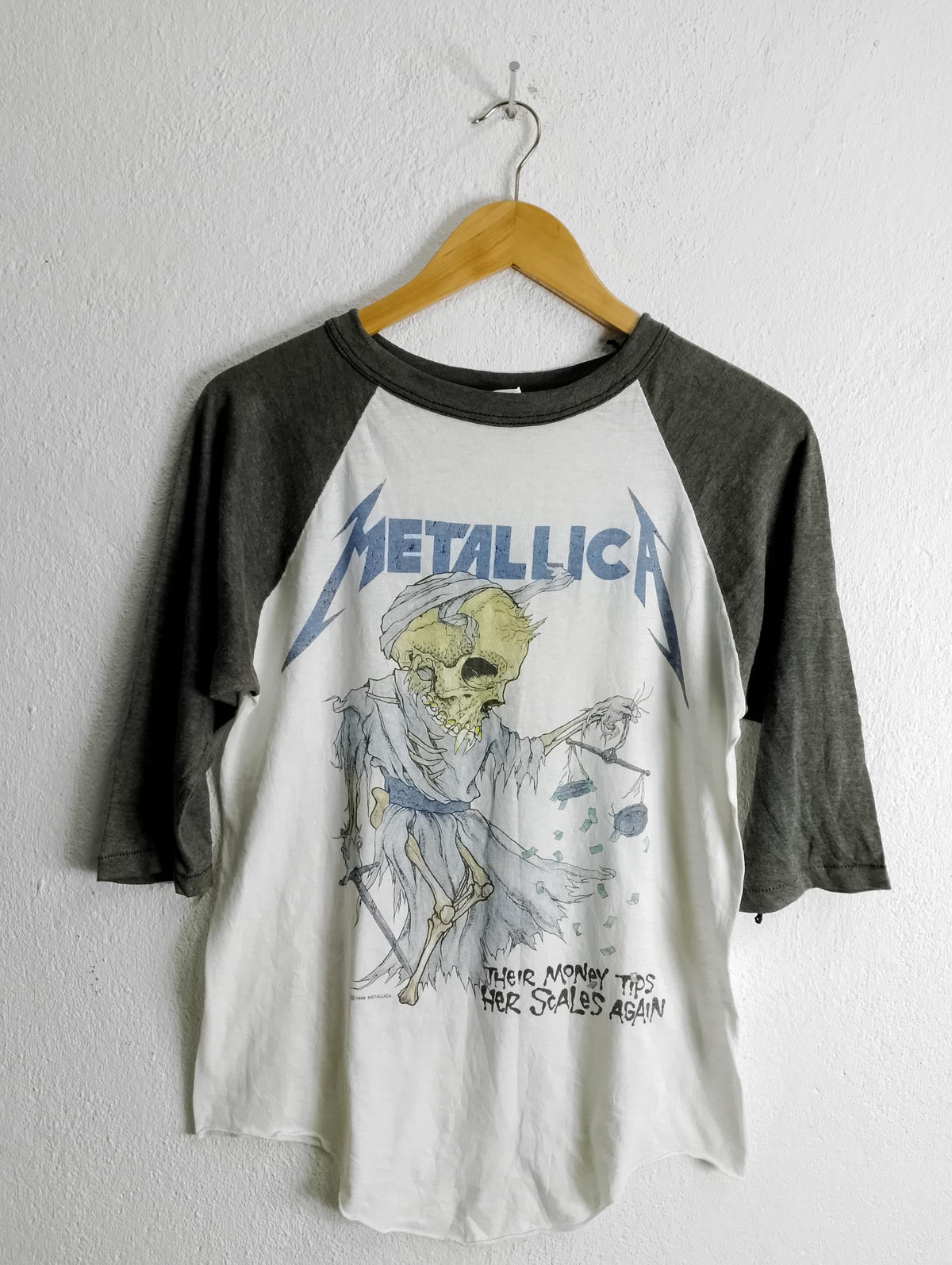 Vintage 1988 Metallica pushead raglan t shirt ML Graphic Tee – Premium Graphic · Great Gift For Fans