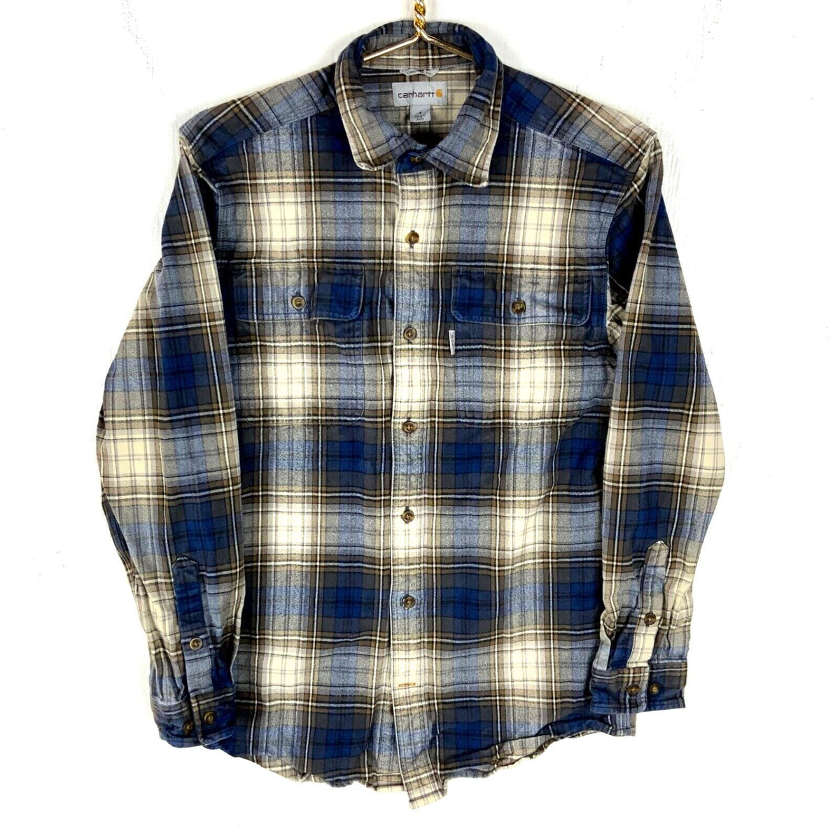 Carhartt Flannel Shirt Small Multicolor Long Sleeve Button Up Plaid Graphic Tee – Cozy Vibes · Top Pick For Any Outfit