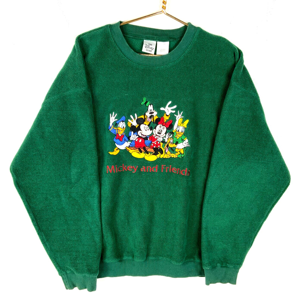Vintage Disney Mickey Friends Fleece Sweater Jacket Large Green Crewneck Graphic Tee – Premium Graphic · Perfect For Daily Wear