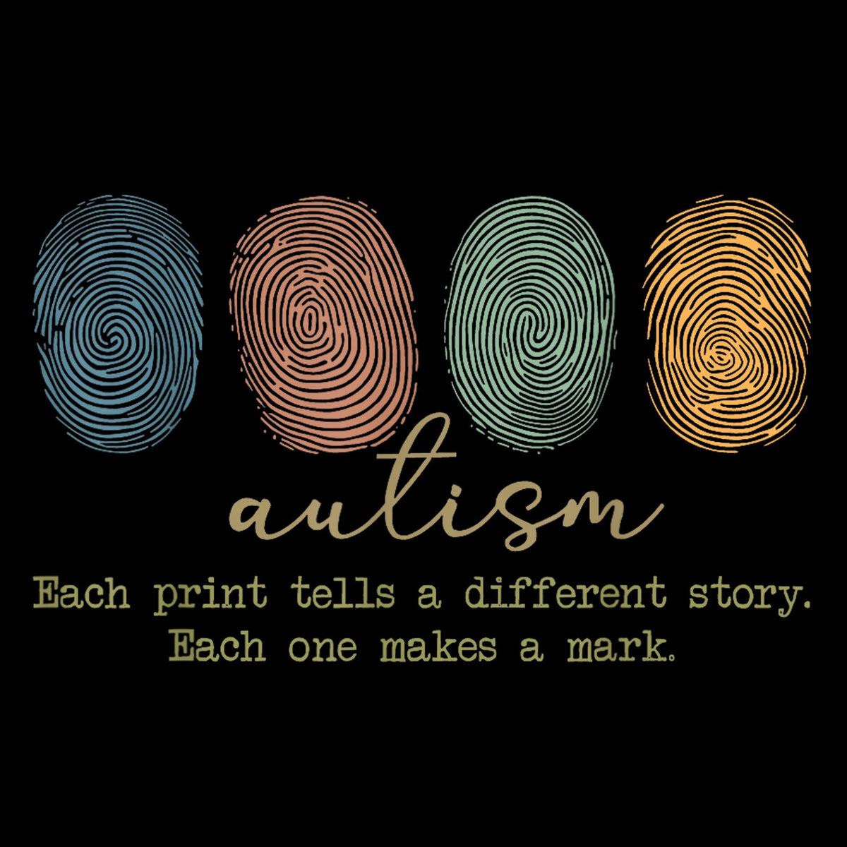 Fingerprint Autism Art PNGUnique PrintsEach Tells a Different StoryDigital DownloadAutism PrintsFingerprint ArtUnique Art Png Graphic Tee – Fan Favorite · High-Quality Print