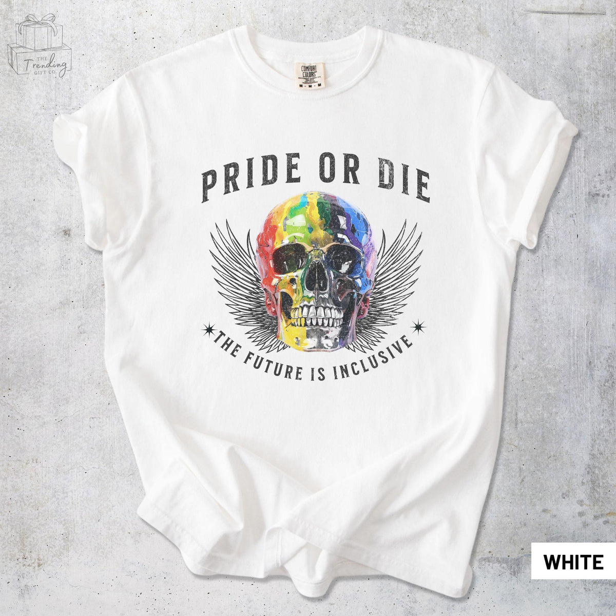LGBTQ Ally Skeleton Gay Pride Shirt The Future is Inclusive Rainbow Pride Tee Trans Rights Gift Feminist Lesbian Social Justice TShirt Graphic Tee – Cozy Vibes · High-Quality Print
