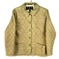 Barbour Women39s Quilted Jacket Small Beige Snap Button Graphic Tee – Bold Style · Top Pick For Any Outfit