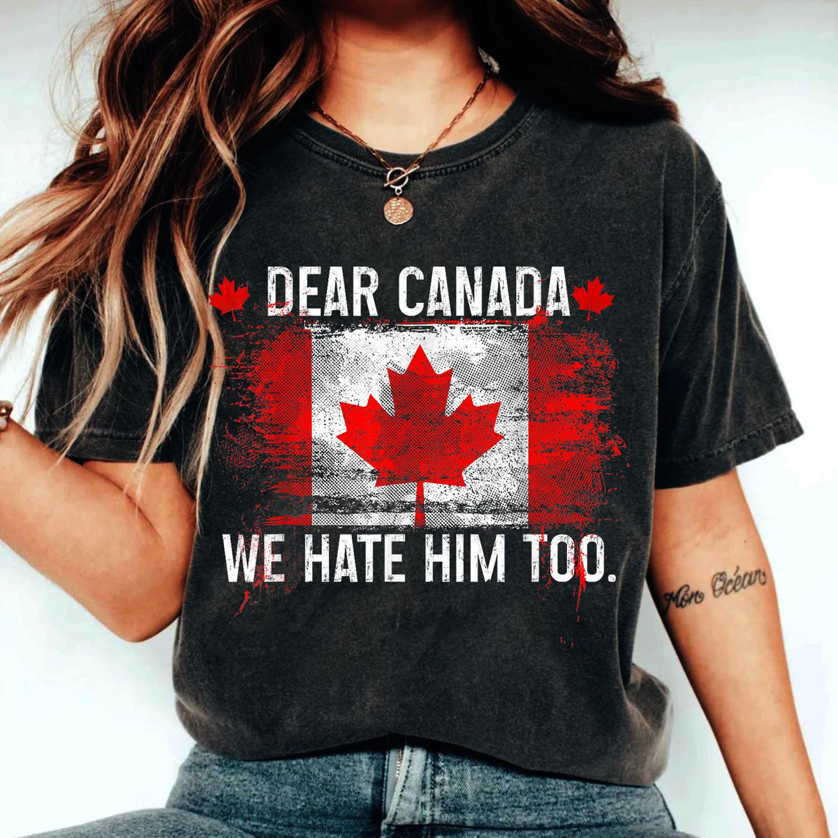Donald Trump President T Shirt Dear Canada We Hate Him Too Shirt dear canada shirt political activism shirt Graphic Tee – Fan Favorite · Top Pick For Any Outfit
