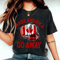 Make America Go Away T shirt Canada39s MAGA Interpretation Trump Republican Shirt Pro Canada Maple Leaf Graphic Tee – Easygoing Wear · Top Pick For Any Outfit