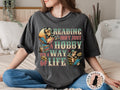 Retro Bookish Shirt Funny Reader Book Addict Tee Gift for Readers Shirt Academia Aesthetic Tshirt for Librarians Bookworm Booktrovert Tee Graphic Tee – Soft Feel · Great Gift For Fans