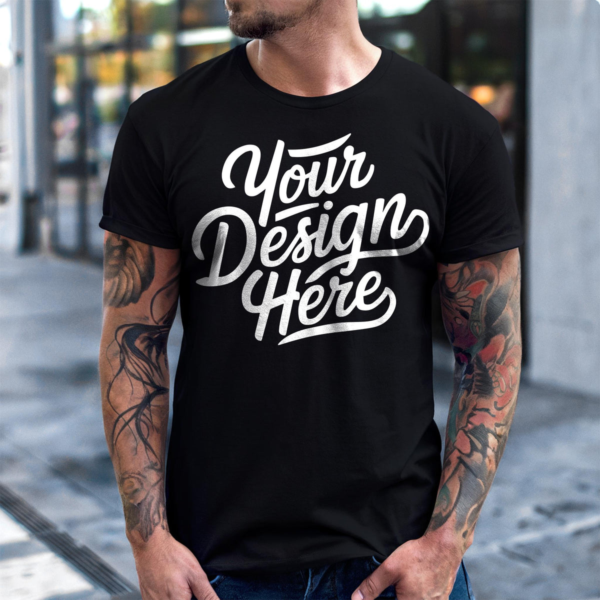 Men39s Black Bella Canvas 3001 Mockup Male T shirt Mockup 3001 Bella Canvas Men Model Mockup T Shirt Mockup Guys Bella Canvas T Shirt Graphic Tee – Feel-Good Design · Must-Have Style