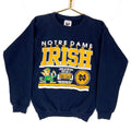 Vintage Notre Dame Fighting Irish Sweatshirt Medium Blue Made In Usa Ncaa 90s Sweatshirt – Fan Favorite · Great Gift For Fans