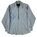 Vintage Five Brother Hickory Stripe Shirt Large Blue 14 Zip Pullover Graphic Tee – Premium Graphic · Top Pick For Any Outfit