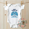 Happy Fathers Day Daddy39s Gaming Buddy Funny Newborn Baby Gift Cute Baby Grow Vest Son Gamer Dad Tee New Baby Romper Sleepsuit 1210 Graphic Tee – Premium Graphic · Top Pick For Any Outfit