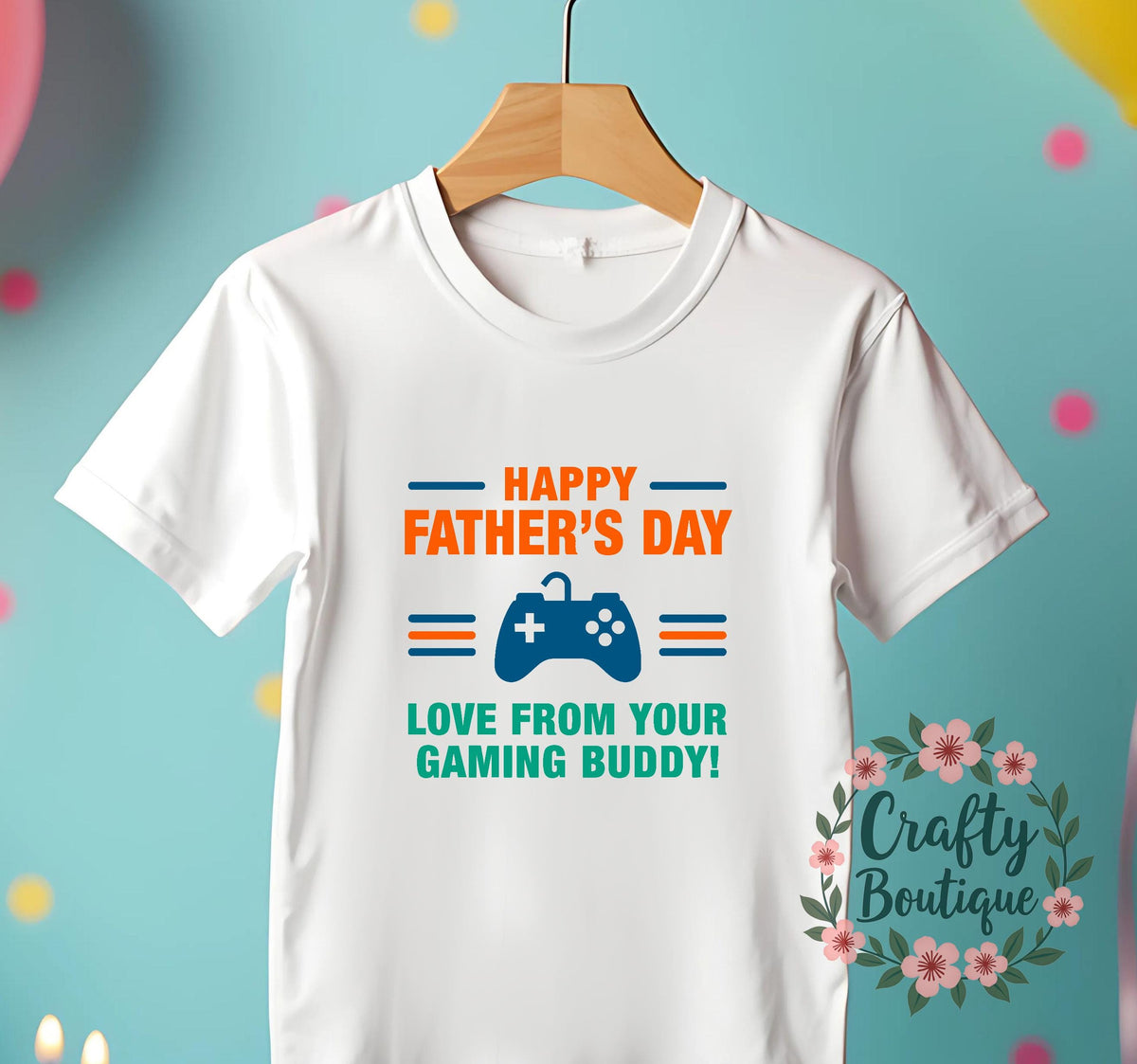 Happy Fathers Day Daddy39s Gaming Buddy Funny Newborn Baby Gift Cute Baby Grow Vest Son Gamer Dad Tee New Baby Romper Sleepsuit 1211 Graphic Tee – Aesthetic Look · Must-Have Style