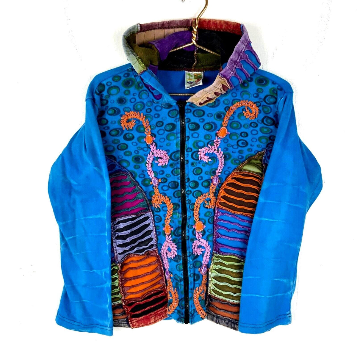 Vintage Boho India Boutique Women39s Sweatshirt Large Full Zip Y2K Hippie Sweatshirt – Premium Graphic · Trending Graphic Apparel
