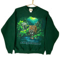 Vintage Disneys Animal Kingdom Sweatshirt Crewneck Large Green Made In Usa 90s Sweatshirt – Warm & Stylish · Must-Have Style