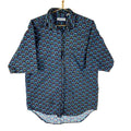 Vintage Hawaiian Shirt Medium Blue Short Sleeve Button Up Pattern Graphic Tee – Soft Feel · Perfect For Daily Wear