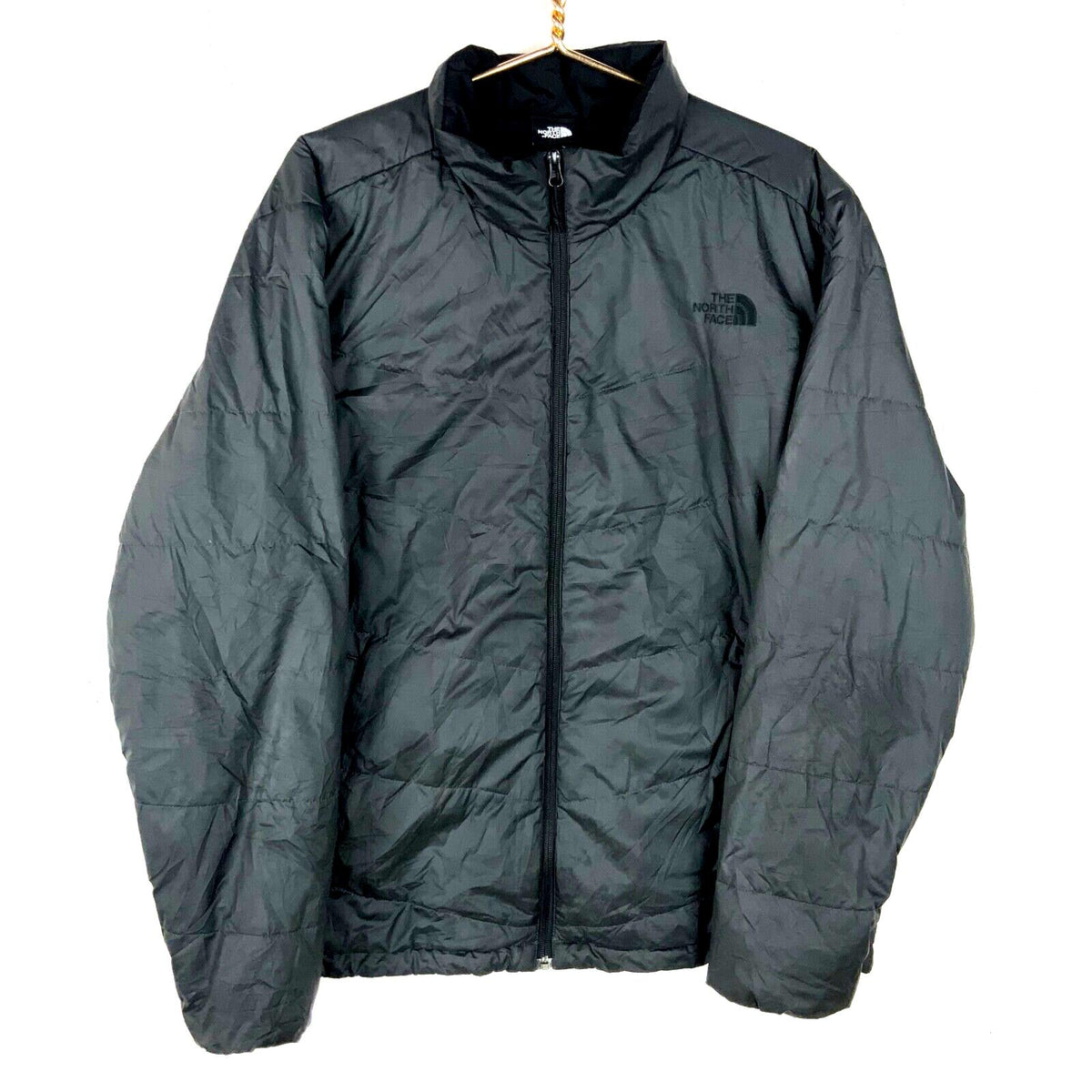 The North Face Light Puffer Jacket XL Gray Full Zip Graphic Tee – Warm & Stylish · Perfect For Daily Wear