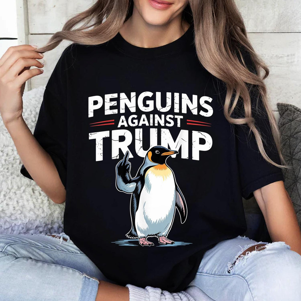 Penguin Flippers Up Resist Funny Penguins Against Trump T Shirt Subtle FDT Shirt Resistance Protest anti trump shirt democrat gift shirt Graphic Tee – Easygoing Wear · Great Gift For Fans
