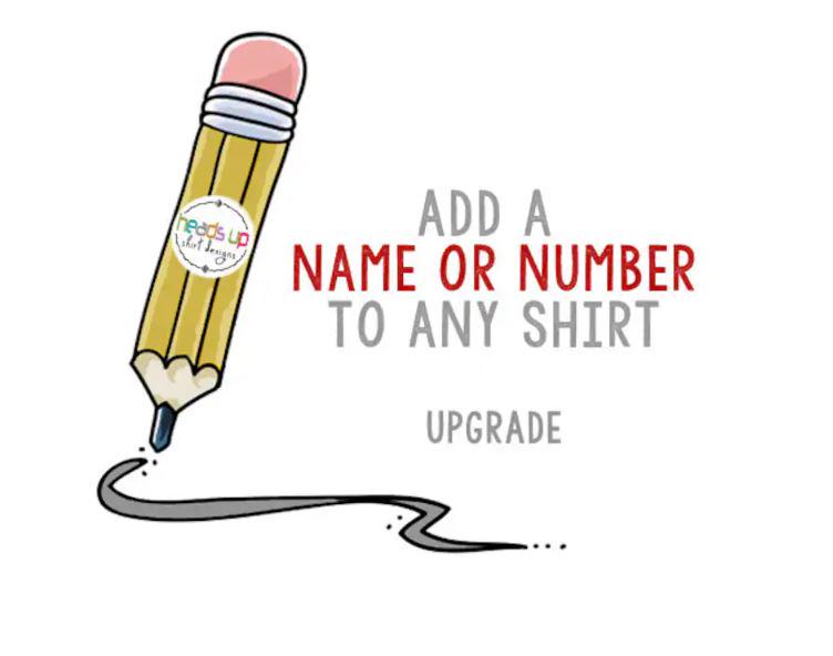 Add Name OR Number Graphic Tee – Soft Feel · High-Quality Print