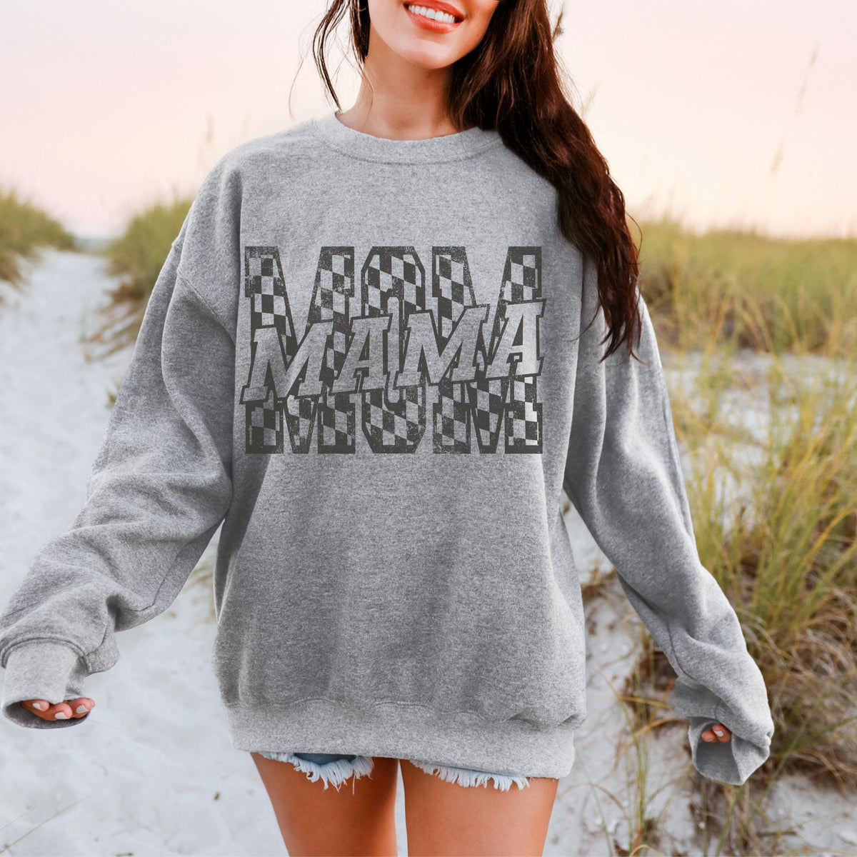 Checkered Mama Sweatshirt Mama Sweatshirt Gift for New Mom Mom Sweatshirt Mothers Day Gift Gift For Wife Sweatshirt – Feel-Good Design · Must-Have Style