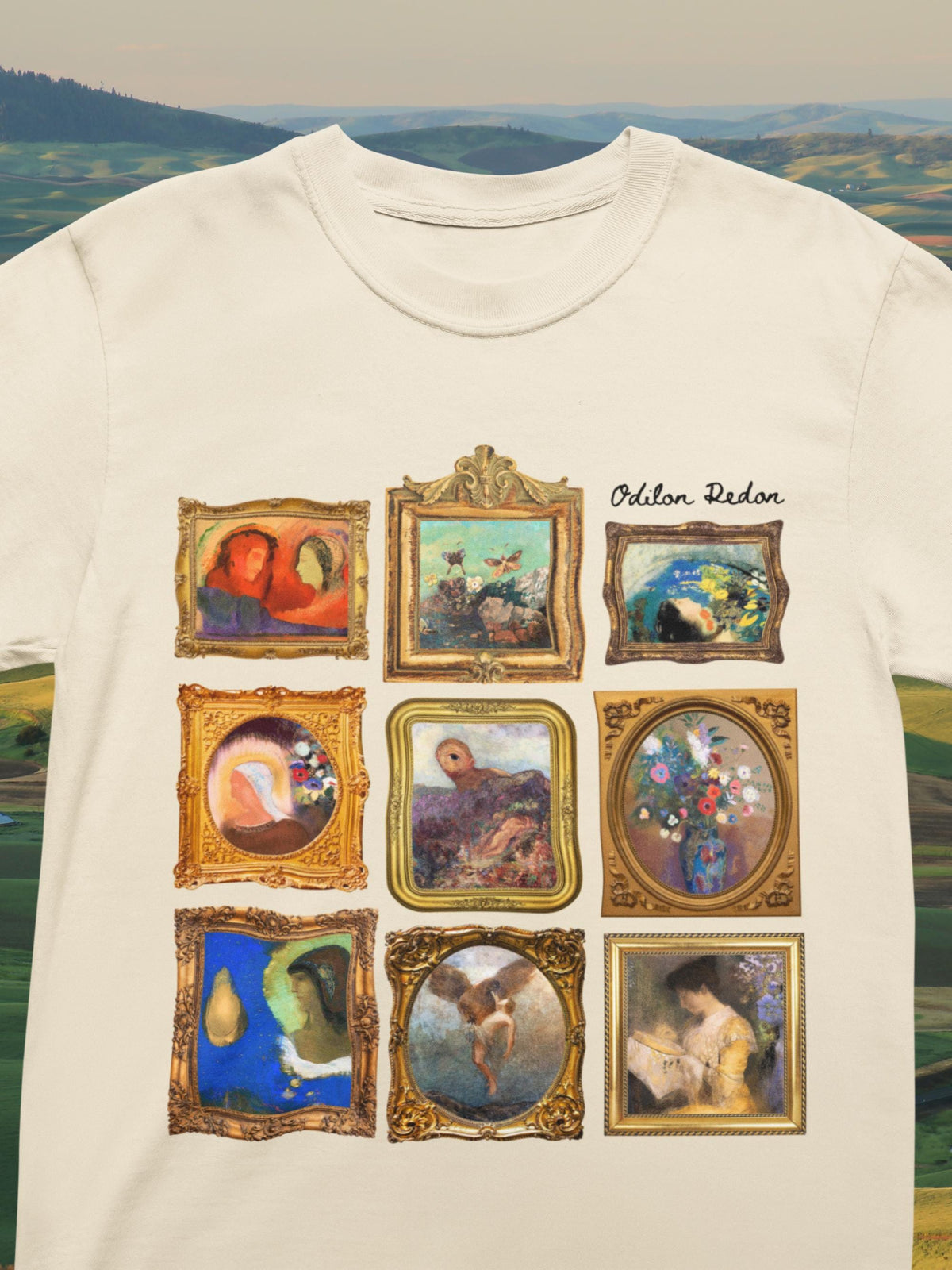 Odilon Redon Art History Tee Shirt French Art History 19th Century PostImpressionism and Symbolism Art Movement Humanities Major Gift Graphic Tee – Premium Graphic · Great Gift For Fans