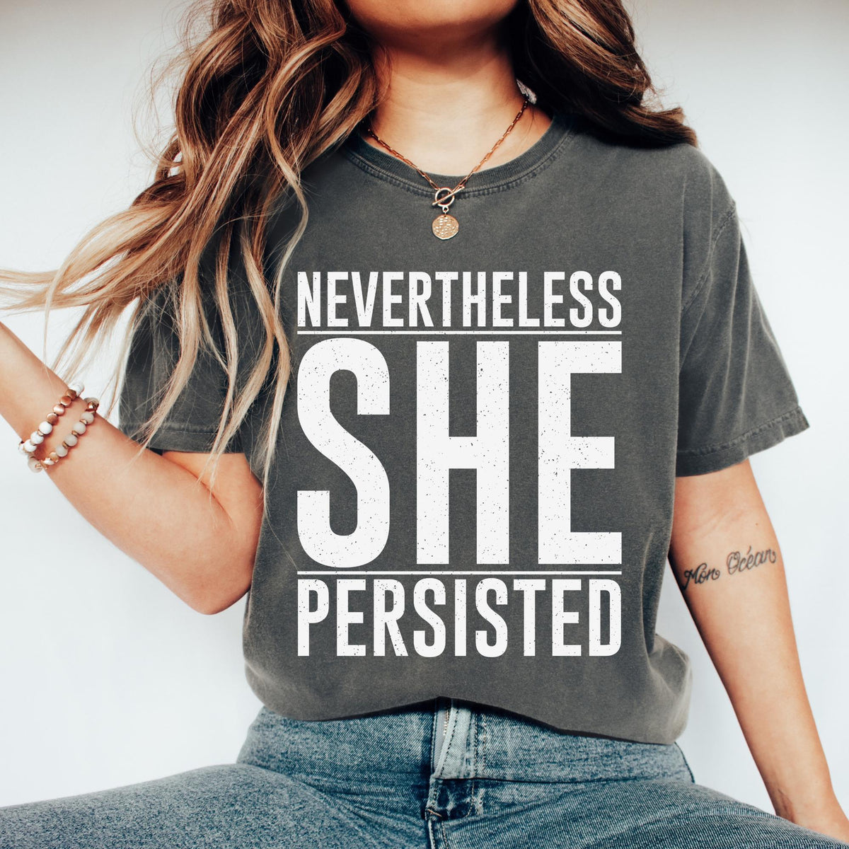 Nevertheless She Persisted Shirt Feminist Shirt Feminist Gift Empowering Shirt Women Female Shirt Anti Maga Graphic Tee – Bold Style · High-Quality Print