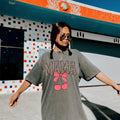 Leopard Bow Cherries Mama Shirt Coquette TShirt Momma Shirt Bow Shirt Cherries Bow Mom Shirt New Mom Gift Graphic Tee – Soft Feel · Perfect For Daily Wear