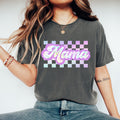 Purple Checkered Mama Shirt Mom Shirt New Mom Shirt New Mom Gift Mothers Day Gift Gift for Mom Graphic Tee – Easygoing Wear · Perfect For Daily Wear