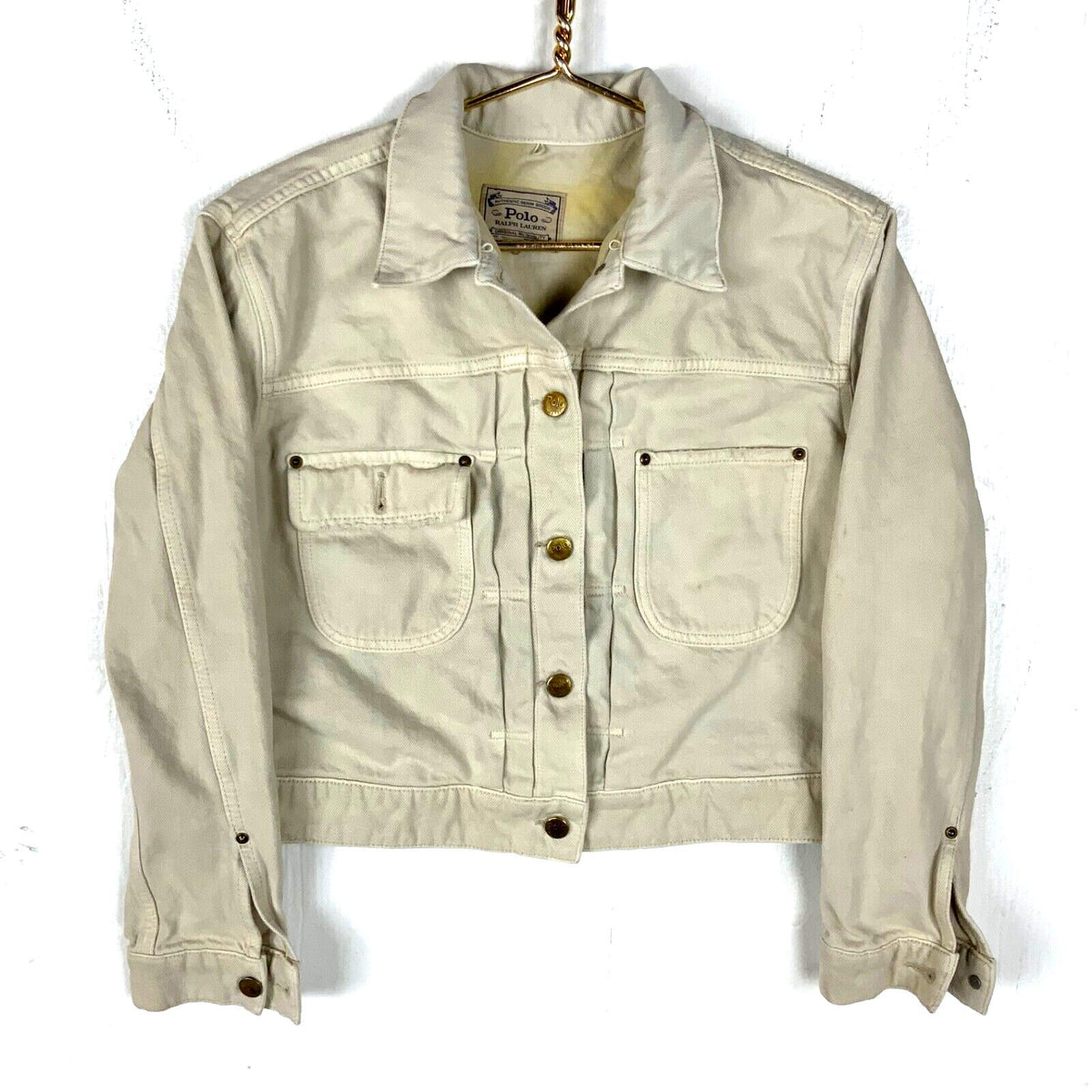 Polo Ralph Lauren Womens Denim Jean Jacket XS White Plaid Lined 2 Pocket 90s Graphic Tee – Bold Style · Trending Graphic Apparel