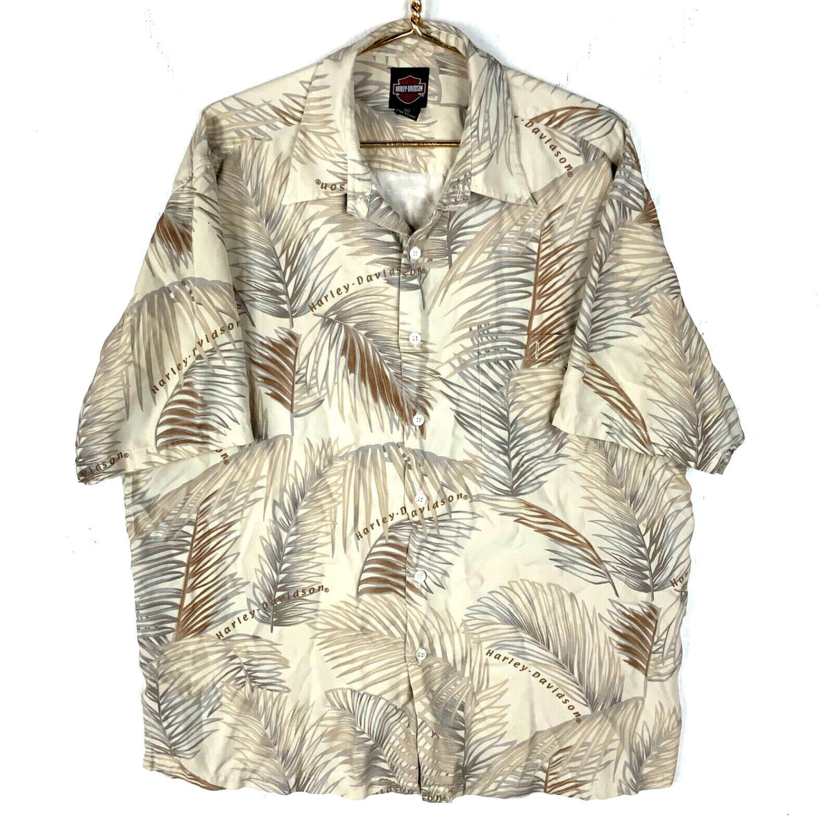 Vintage Harley Davidson Silk Shirt XL Multicolor Short Sleeve Button Up Graphic Tee – Everyday Comfort · Perfect For Daily Wear