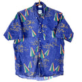 Vintage Chaps Ralph Lauren Shirt Large Blue Short Sleeve Button Up Umbrealls Graphic Tee – Warm & Stylish · Perfect For Daily Wear