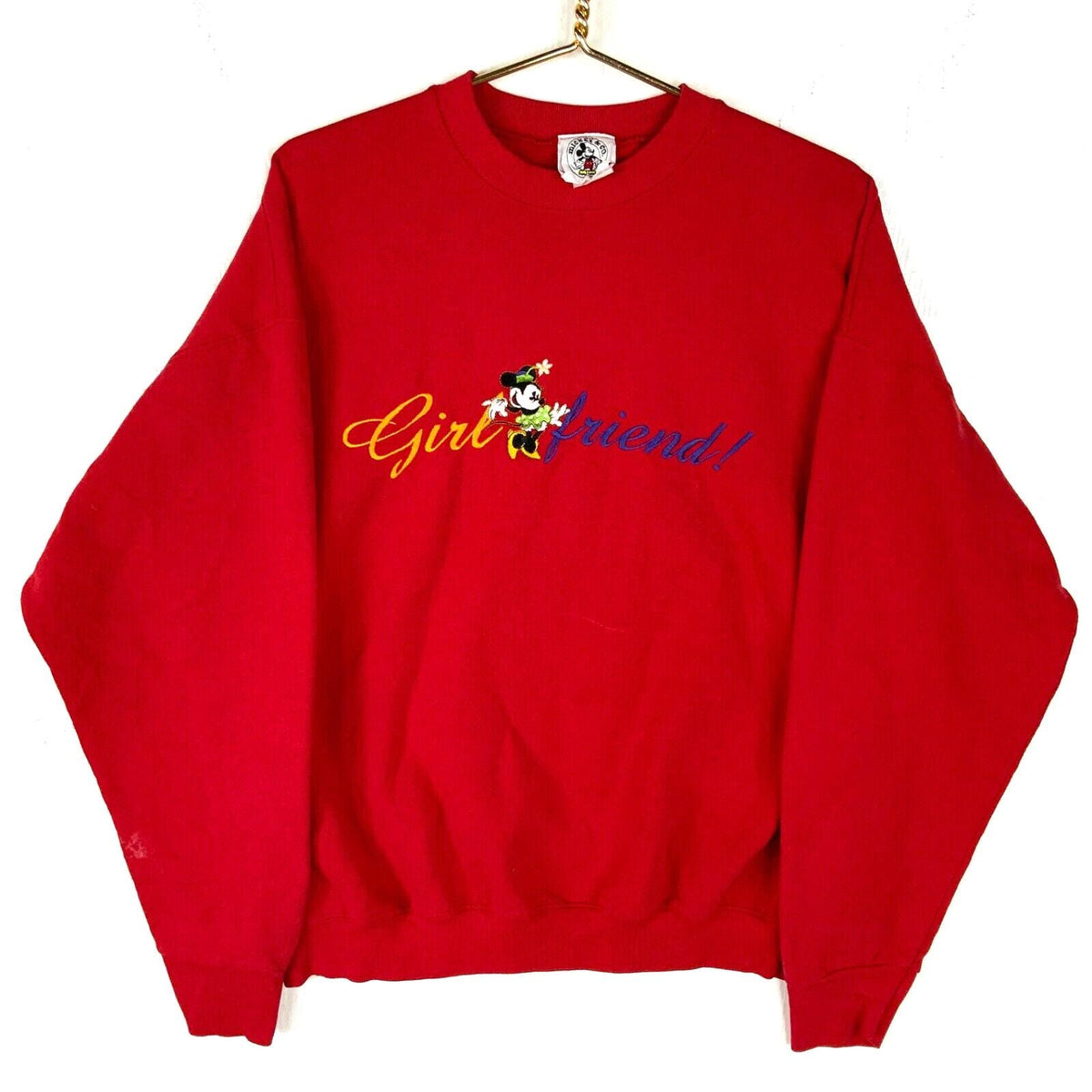 Vintage Minnie Mouse Disney Womens Sweatshirt XL Red Cartoon Girlfriend 90s Sweatshirt – Warm & Stylish · Must-Have Style