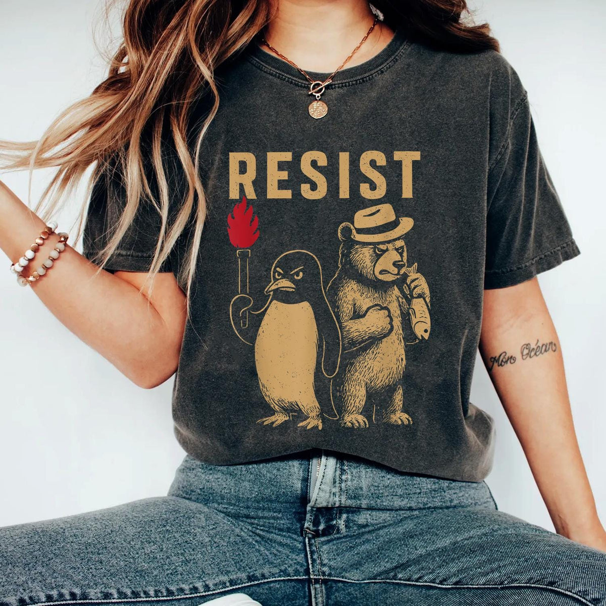 Penguins Against Tariffs Shirt I Stand With Penguins Shirt I Stand With Penguin democrat shirt Resist Shirt Graphic Tee – Premium Graphic · Must-Have Style