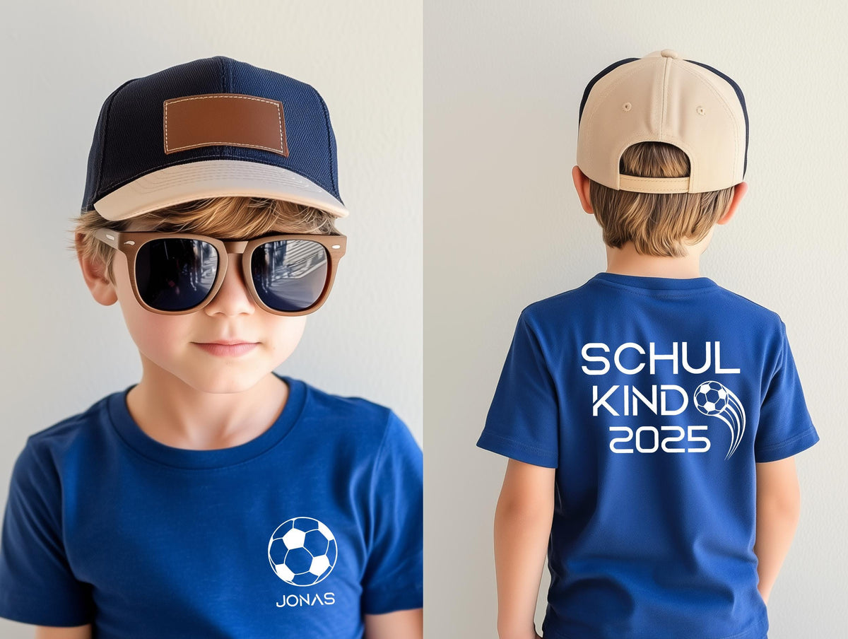 Schulkind T Shirt 2025 JungeFuball Einschulungs Shirt mit NamensdruckSchulkind 2025 T Shirt mit FuballJungen Einschulung Shirt mit Name Graphic Tee – Fan Favorite · Must-Have Style