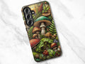 Goblincore Faux Stained Glass Android Phone Case Mushroom Forestcore Aesthetic Fantasy Nature Unique Witchy Gift Eco Goth Samsung Case Graphic Tee – Fan Favorite · Top Pick For Any Outfit