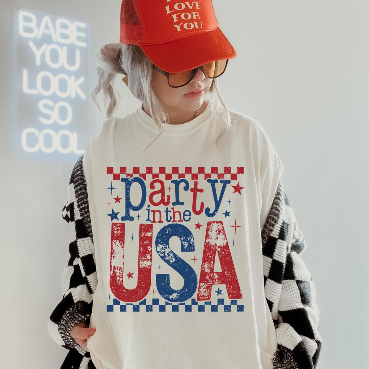 Party in the USA July 4th Tee Independence Day Shirt TShirt Usa Patriotic Tee 4th of July Party TShirt Trendy Usa Celebration Shirt Graphic Tee – Cozy Vibes · Great Gift For Fans