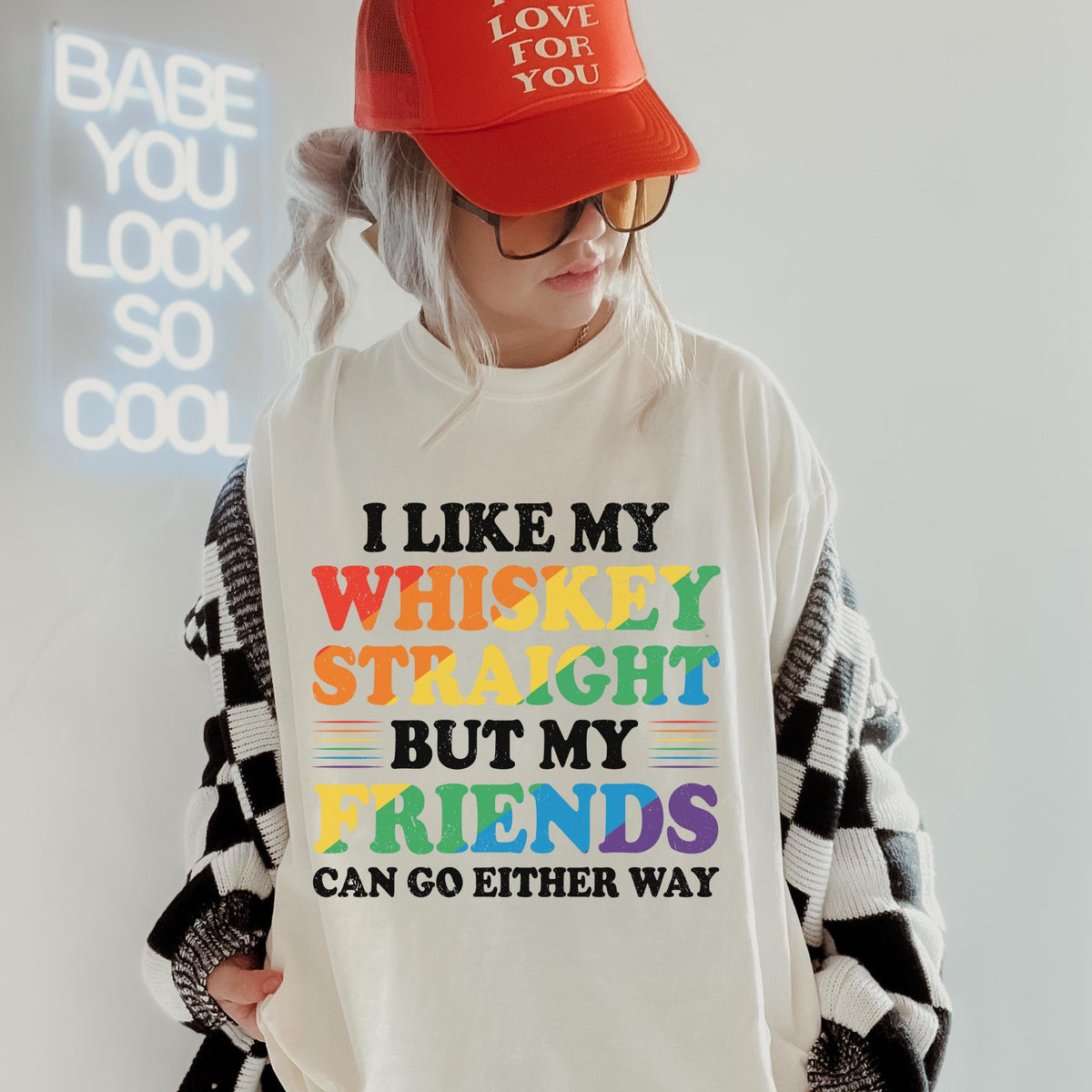 Comfort Colors I Like My Whiskey Straight Pride Shirt Queer Shirt Lesbian Shirt LGBTQ Shirt Gay Pride Shirt Equality Shirt Gay Pride Month Graphic Tee – Easygoing Wear · Perfect For Daily Wear