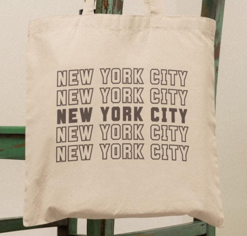 New York City Tote Bag Gift Bachelorette Bridal NYC Womens Carryall Large Tote Bag – Cozy Vibes · Top Pick For Any Outfit