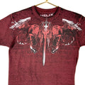 Y2K Helix TShirt Size Large Red Streetwear All Over Print Phoenix Swords Graphic Tee – Cozy Vibes · Top Pick For Any Outfit