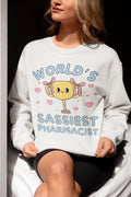 Funny Pharmacist Sweatshirt with Hearts Pharmacy Tech Shirt Medical Student Gift Graduation Gift for Pharmacist New Pharmacist Present Sweatshirt – Fan Favorite · Must-Have Style