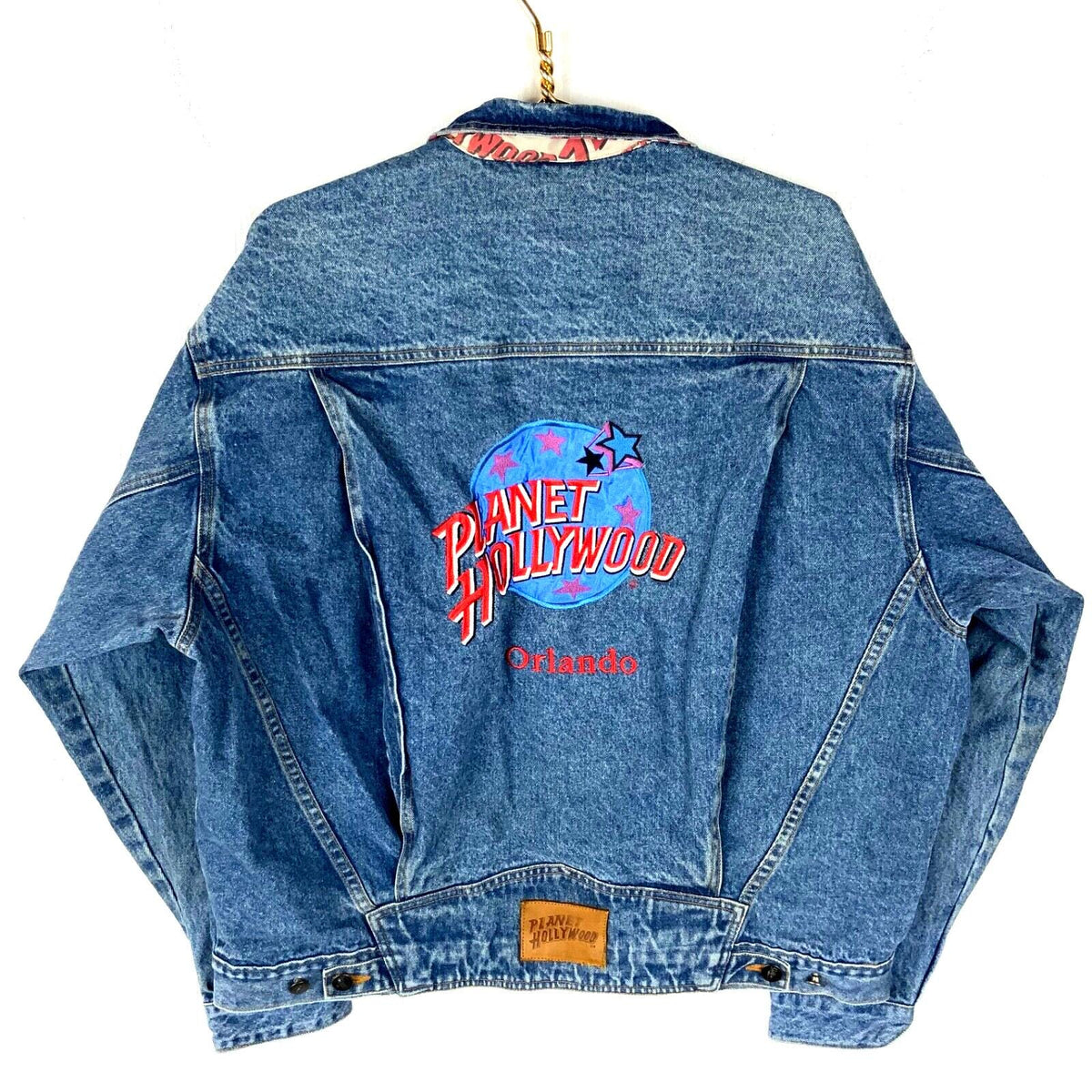 Vintage Planet Hollywood Denim Jean Jacket XL Blue Medium Wash 90s Graphic Tee – Premium Graphic · Top Pick For Any Outfit
