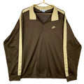 Vintage Nike Shirt Size 2XL Brown Collared 14 Zip Long Sleeve Y2K Graphic Tee – Easygoing Wear · High-Quality Print
