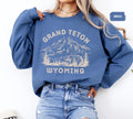 Grand Teton National Park Sweatshirt Mountain Lover Gift Outdoor Enthusiast Apparel Wyoming Nature Jumper Hiking Adventure Pullover Sweatshirt – Soft Feel · Must-Have Style