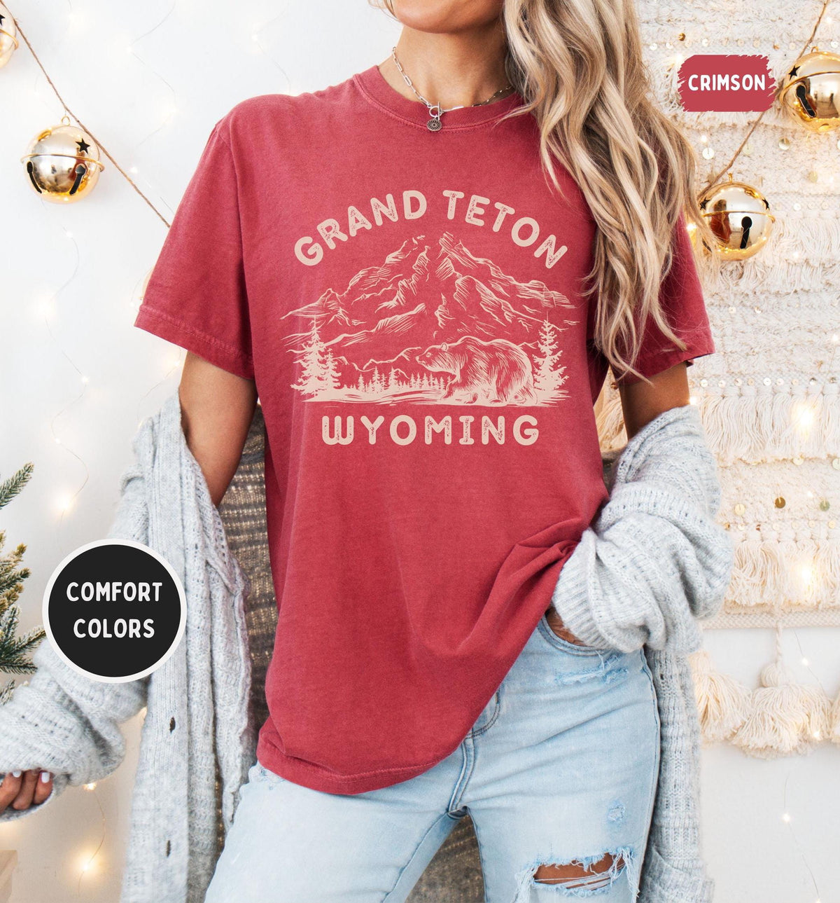 Grand Teton National Park Comfort Colors Tshirt Men39s Women39s Top Tee Shirt Wyoming Nature Lover Gift Outdoor Clothing Mountain Graphic Graphic Tee – Cozy Vibes · Great Gift For Fans