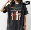 Everyone Is Welcome Here Hand Sign Heart Shit Idaho Teacher T Shirt Inclusion And Equality Vintage Tee LGBT Support Shirt Graphic Tee – Warm & Stylish · Perfect For Daily Wear